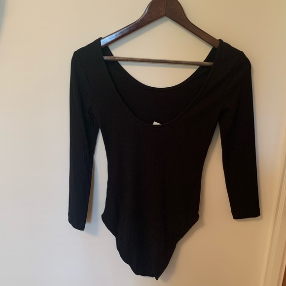 H&M Scoop Back Ribbed Bodysuit - Picture 2 of 3